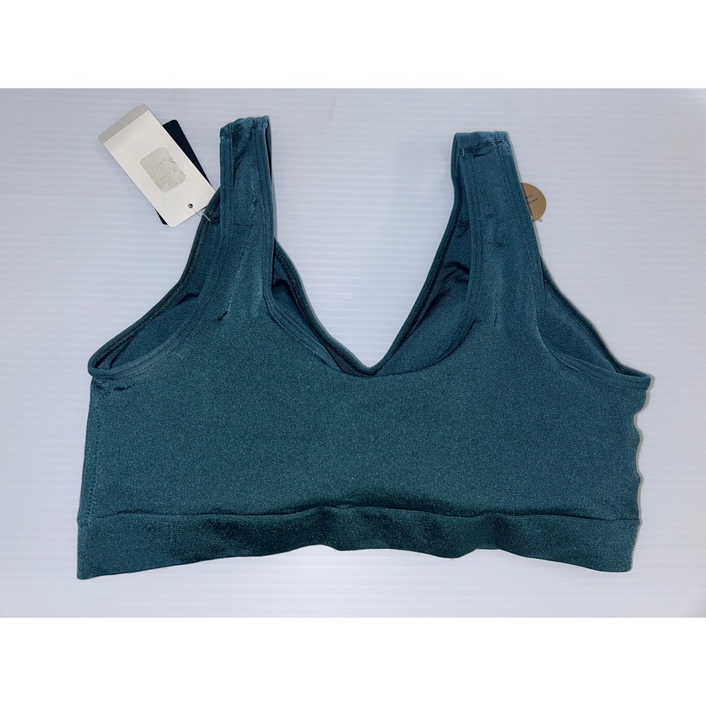 Wacoal B-Smooth Seamless Bralette Dark Green Removable Pads 835275 38 XL - Picture 6 of 6